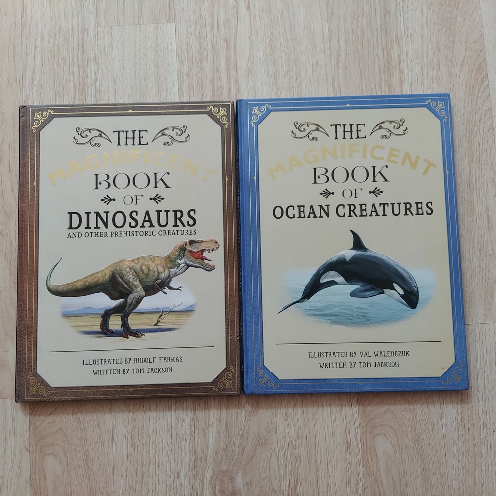 Silver Dolphin The Magnificent Book of Dinosaurs & Ocean Creatures Set